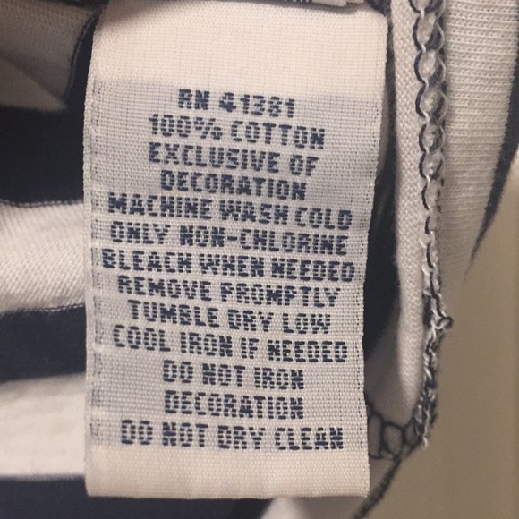 Ralph Lauren M Navy/White Striped Short Sleeve Top - Picture 6 of 7